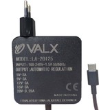 Valx LA-20125 5V/9V/12V/15V/20V 3A Type-C Note Adaptör