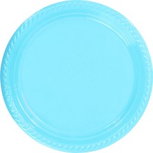 Eminönü Toptancı Tabak Plastik 22 cm - 25 Adet  Mavi