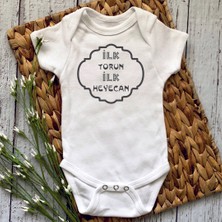 Hediyenza Ilk Torun Ilk Heyecan Baskılı Bebek Body Zıbın