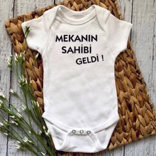 Hediyenza Mekanın Sahibi Geldi Baskılı Bebek Body Zıbın