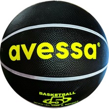 Avessa Kauçuk Yüzey Basketbol Topu No.5 Siyah