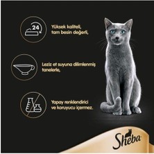 Sheba Pouch Yaş Kedi Maması Tavuklu 85 gr 24'lü