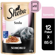 Sheba Somonlu Pouch Konserve Kedi Maması 85 gr x 12