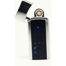 Degrade Lighter DG1020 X3 Ay Yıldız Motifli USB Şarjlı Elektronik Elektrikli Çakmak