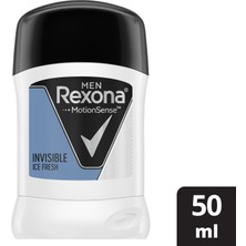 Rexona Invisible Black White Ice Fresh Erkek Stick Deodorant 50ml