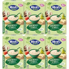 Hero Baby 400 gr Sütlü Meyveli 8 Tahıllı 6'lı Set Kaşık Maması