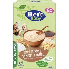 Hero Baby 400 gr Sütlü Peynirli Pekmezli 8 Tahıllı 5'li Set Kaşık Maması