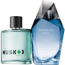 Avon Perceive Soul ve Musk Fresh Erkek Parfüm Paketi
