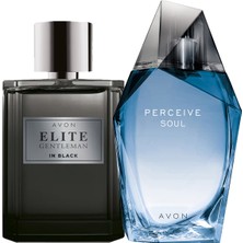 Avon Perceive Soul ve Elite Gentleman In Black Erkek Parfüm Paketi
