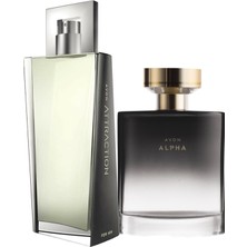Avon Attraction ve Alpha Erkek Parfüm Paketi