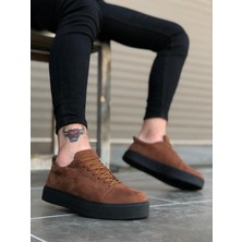 7erbilden ER0104 Bağcıklı Taba Süet Siyah Taban Spor Klasik Erkek Ayakkabı