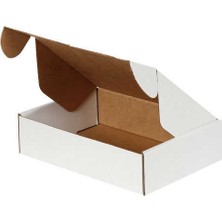 Kolici 24x16,5x6cm Kilitli Kutu -Beyaz 10'lu