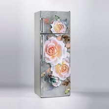 Sticker Art Buzdolabı Sticker Kaplama Dolap Kaplama Etiketi 3D Gül
