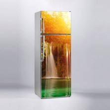 Sticker Art Buzdolabı Sticker Kaplama Dolap Kaplama Etiketi Şelale Ağaç