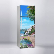 Sticker Art Buzdolabı Sticker Kaplama Dolap Kaplama Etiketi Roma Bahçesi