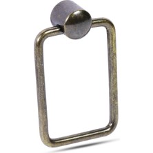 BADEM10 Nobel Sarkaç Mobilya Dolap Çekmece Kulpu Dikdörtgen Kulp (Antik Sarı)