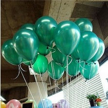 Bal10 Dünyası 12 Inç Metalik Koyu Yeşil Balon 10'lu
