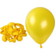 Bal10 Dünyası 12 Inç Metalik Sarı Balon 20'li