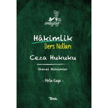 Temsil Kitap İmtiyaz Ceza Hukuku Genel Hükümler Ders Notları