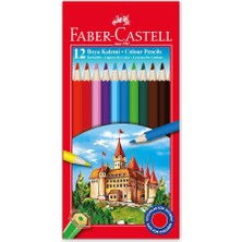 Faber-Castell Faber Castell 12'li Tam Boy Kuru Boya ve 12'li Pastel Boya