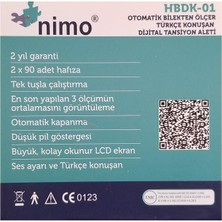 Nimo Hbdk-01 Tam Otomatik Dijital Bilekten Konuşan Tansiyon Aleti