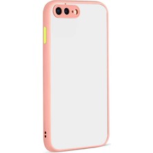 ZORE Apple iPhone 7 Plus Kılıf Zore Hux Düğme ve Kapak Zıt Renk Kılıf
