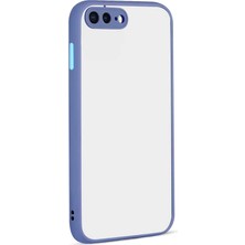 ZORE Apple iPhone 8 Plus Kılıf Zore Hux Düğme ve Kapak Zıt Renk Kılıf