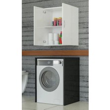 Zerka Concept Banyo Üst Dolabı, Çamaşır Makinası Üstü %100 Mdf