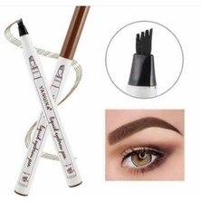 Rose  Mikroblading Kalıcı Kaş Kalemi Ucu Tırtıklı  Kahverengi