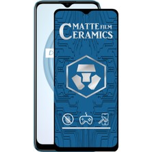 Case World Caseworld Realme C21 Tam Kaplayan Mat Seramik Nano Esnek Ekran Koruyucu Cam