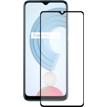 Case World Caseworld Realme C21 Tam Kaplayan Temperli Ekran Koruyucu Cam