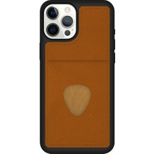 Fitcase iPhone 12 Pro Kılıf Proda Deri Tek Kartlık Cepli Kapak