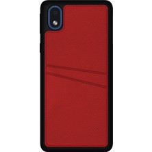 Fitcase Samsung Galaxy A01 Core Kılıf Proda Deri Çift Kartlık Cepli Kapak