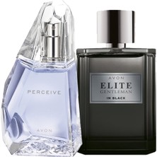 Avon Elite Gentleman In Black Erkek Parfüm ve Perceive Kadın Parfüm Paketi