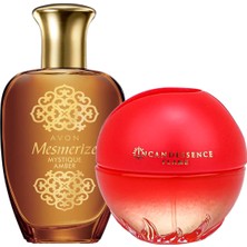 Avon Incandessence Flame ve Mesmerize Mystique Amber Kadın Parfüm Paketi