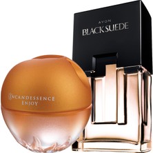 Avon Black Suede Erkek Parfüm ve Incandessence Enjoy Kadın Parfüm Paketi 125 ml