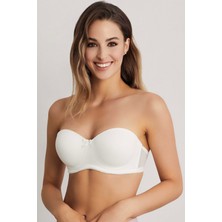 Eros Camellia Straplez Boş Cup Sütyen Ekru Renk