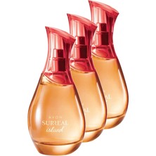 Avon Surreal Island Kadın Parfüm Edt 75 Ml. Üçlü Set