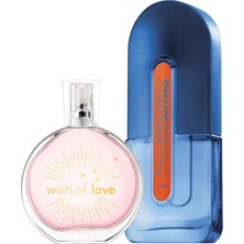 Avon Full Speed Nitro Erkek Parfüm ve Wish Of Love Kadın Parfüm PAKETI125 ml