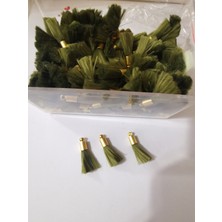 Livza Bijuteri  Rekli Püskül Takı Malzemesi (Sarı Kaplama) 5 Adet