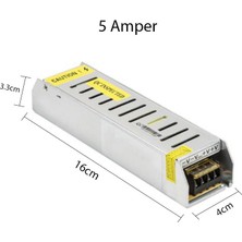 Aciko 3 Çipli Amber Şerit LED 15 METRE+12V Trafo Kuruluma Hazır Set