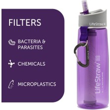 LifeStraw LifeStrawGo 2 Aşama Filtre Arıtmalı 650 ml Su Şişesi Mavi