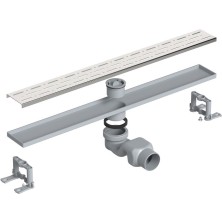 MaxiFlow Duş Kanalı 33 cm Paslanmaz 'maxiflow'  Süzgeç Q50 Yandan Çıkışlı