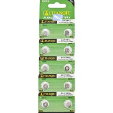 Tianqiu Ag1 LR621/364 Alkalin 10'lu Düğme Pil