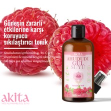Akita % 100 Doğal Ahududu Gül Suyu Cam Şişe 100 ml
