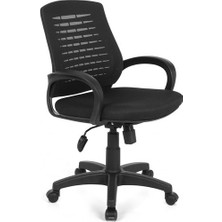Arji Ev ve Ofis Çalışma Sandalyesi Bilgisayar Koltuğu Çalışma Koltuğu- Siyah