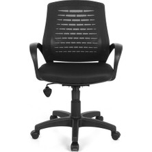 Arji Ev ve Ofis Çalışma Sandalyesi Bilgisayar Koltuğu Çalışma Koltuğu- Siyah