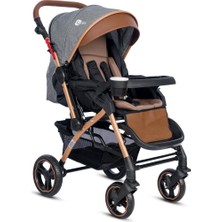 4 Baby Active Plus Gold Çift Yönlü Bebek Arabası Gri AB-350