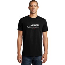 Qivi Araba Tofaşk Baskılı Siyah Erkek Örme Tshirt