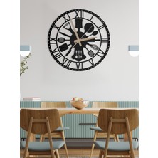 Metalium Concept Dekoratif Metal Duvar Saati Mutfak (Çatal Kaşık) Temalı 60X60CM [2254-60x60]